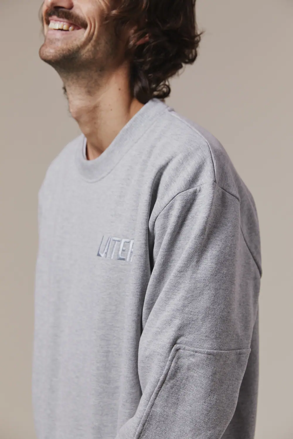 L'exception Sweat Col Rond Gris Later