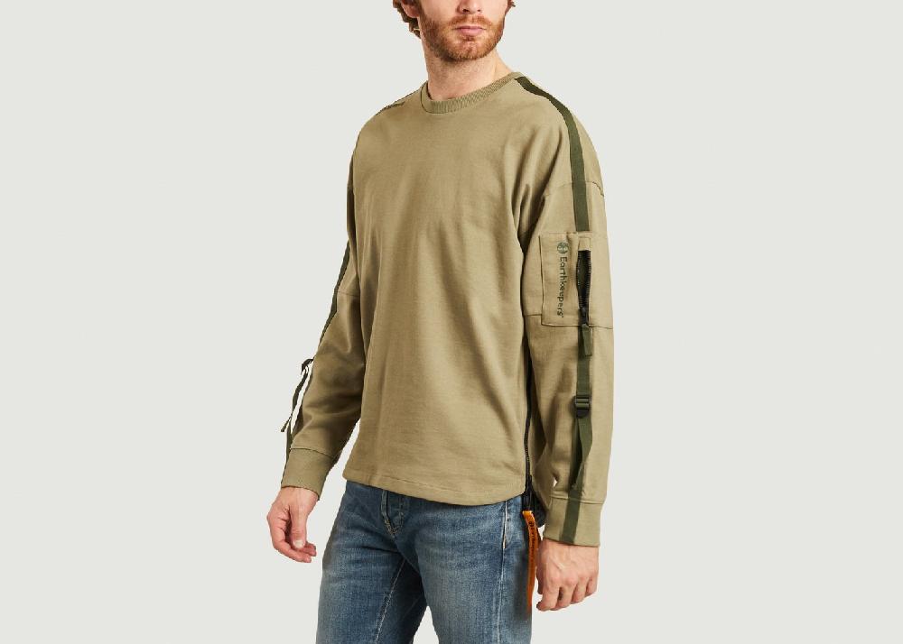 L'exception Sweat Col Rond Gris Timberland