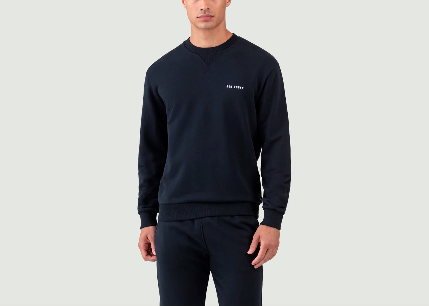 L'exception Sweat Coton Biologique Noir Ron Dorff