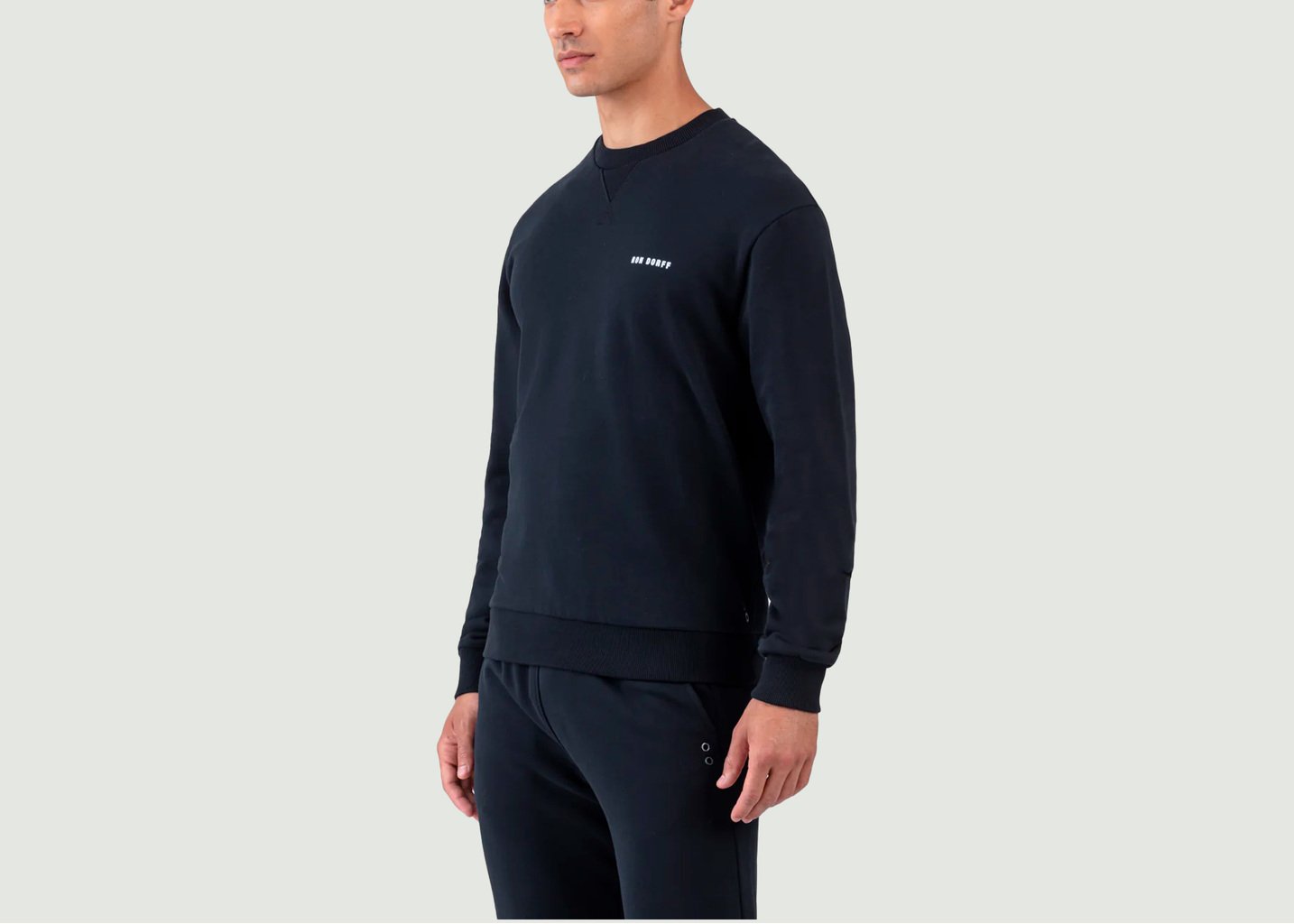 L'exception Sweat Coton Biologique Noir Ron Dorff