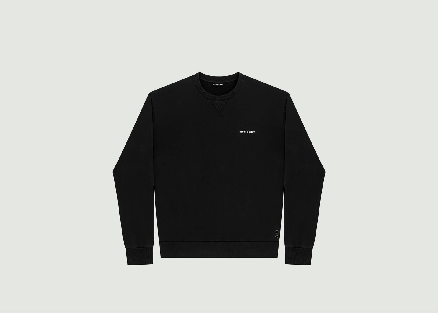 l'exception Sweat Coton Biologique Noir Ron Dorff