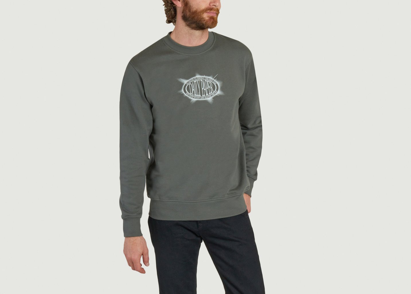 L'exception Sweat Glow Vert Bouteille Daily Paper