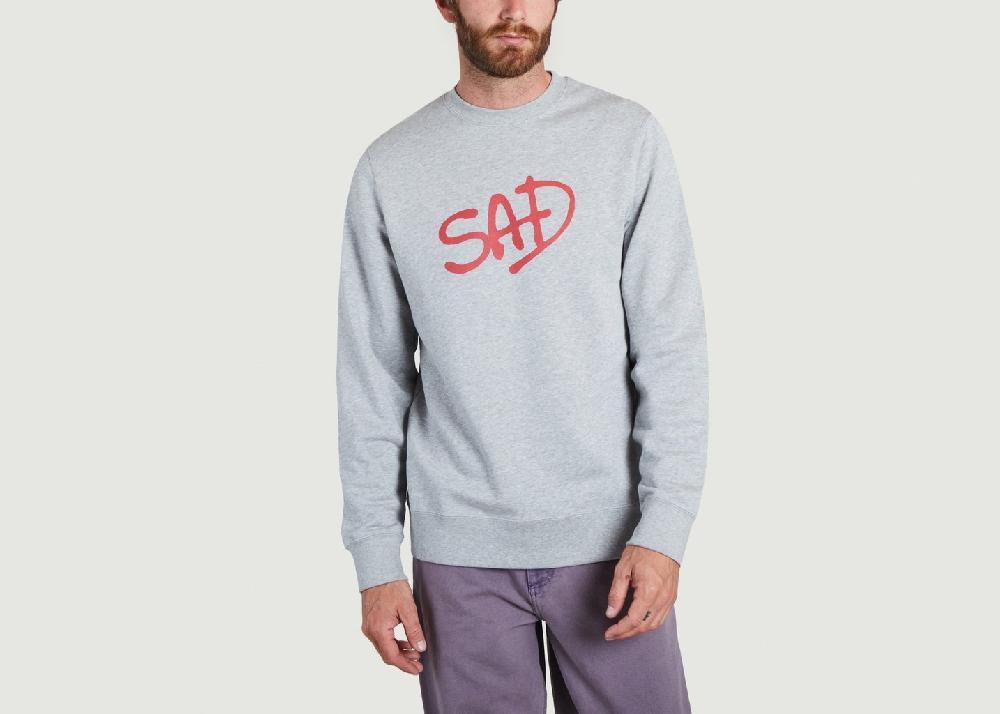 l'exception Sweat Hugh MJ Gris Wood Wood