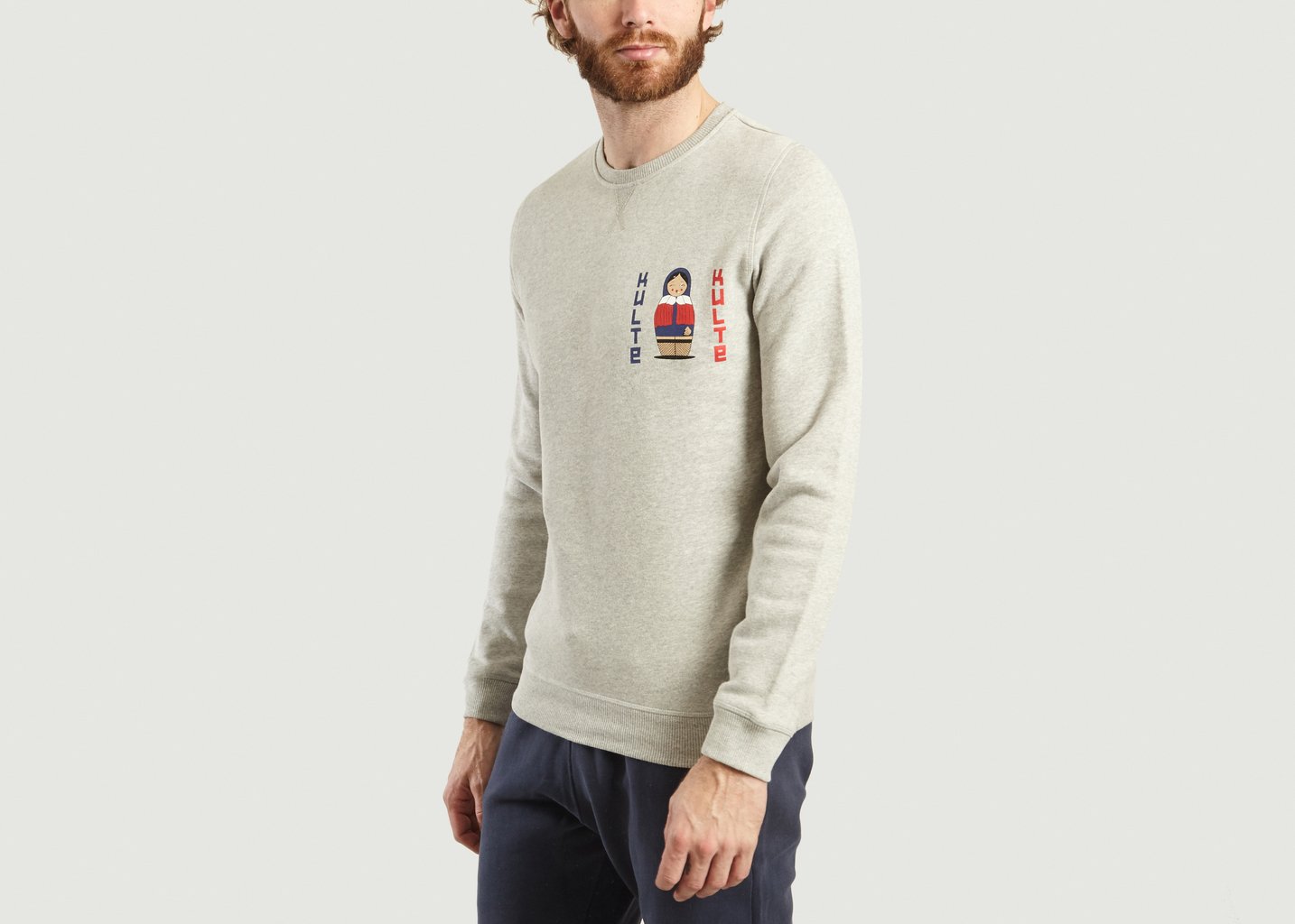 L'exception Sweat Imprimé Russia Gris Kulte