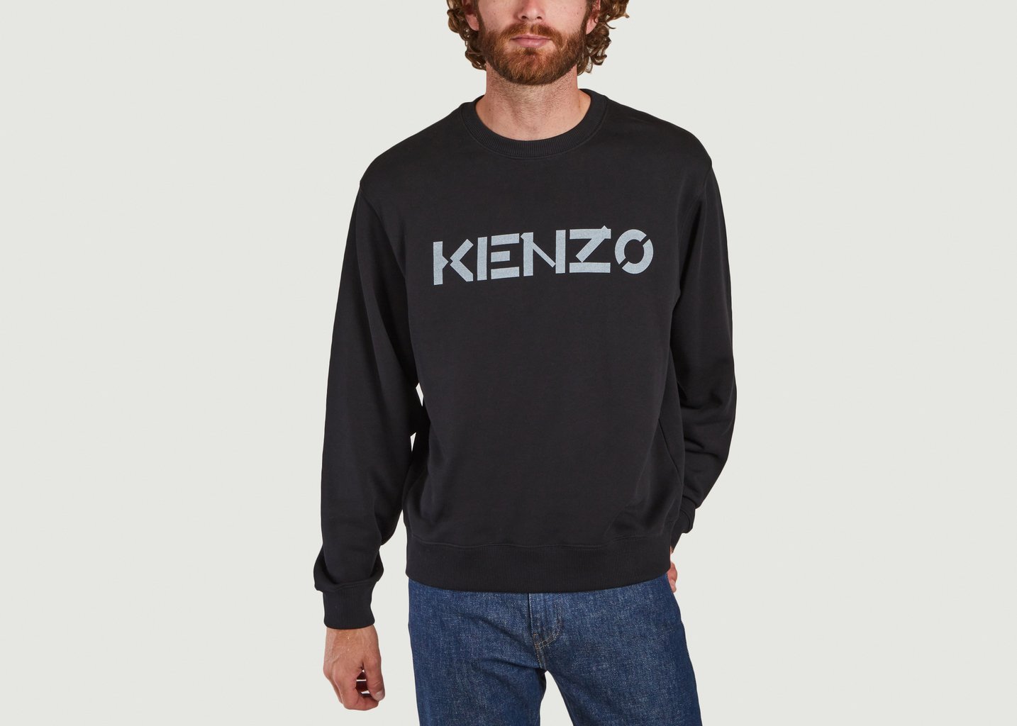 l'exception Sweat Kenzo Logo Beige Kenzo
