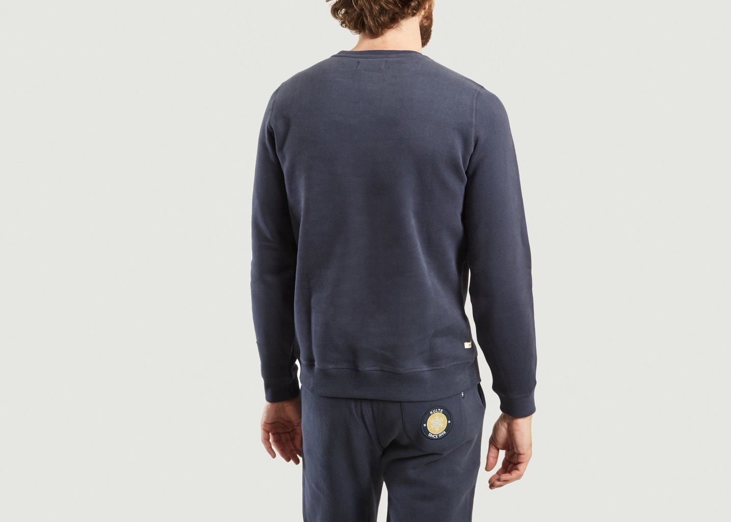 L'exception Sweat Logo Tartan Bleu Marine Kulte