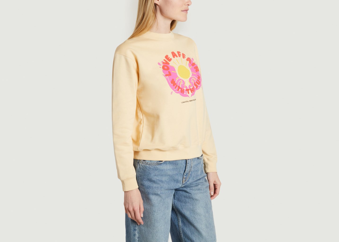 L'exception Sweat Louis Love Ecru Roseanna