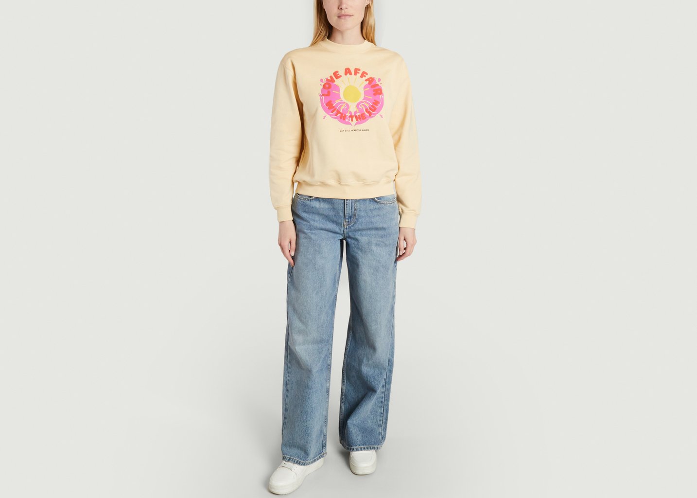 L'exception Sweat Louis Love Ecru Roseanna