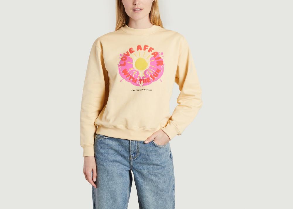 l'exception Sweat Louis Love Ecru Roseanna