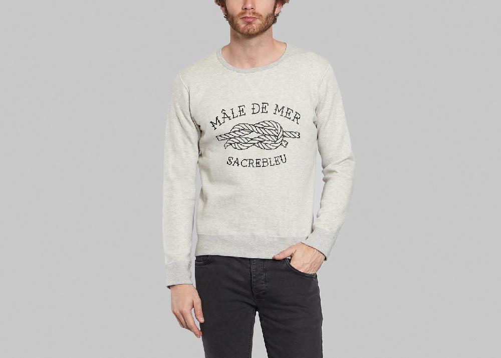 l'exception Sweat Mâle De Mer Ivoire Sacrebleu