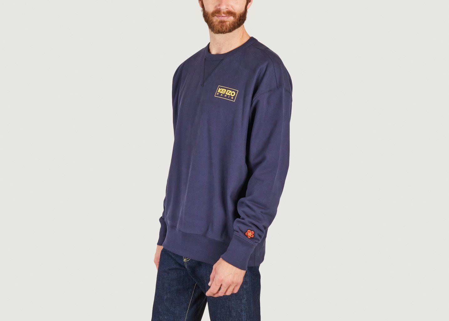 L'exception Sweat Oversize Bleu Marine Kenzo