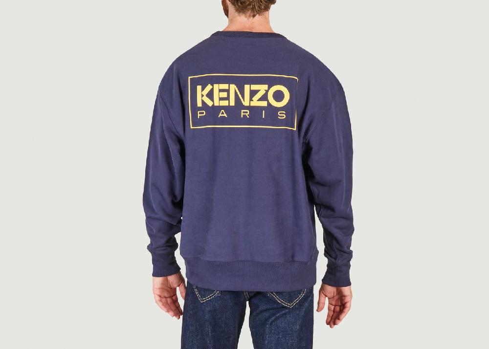 L'exception Sweat Oversize Bleu Marine Kenzo