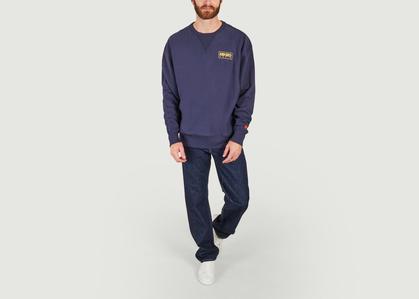 L'exception Sweat Oversize Bleu Marine Kenzo