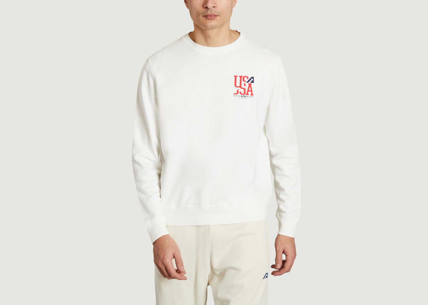 l'exception Sweat shirt Iconique Blanc AUTRY