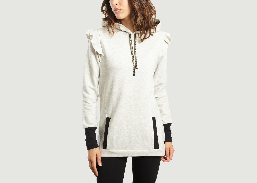 l'exception Sweat Tekoa Gris Kitiwaké