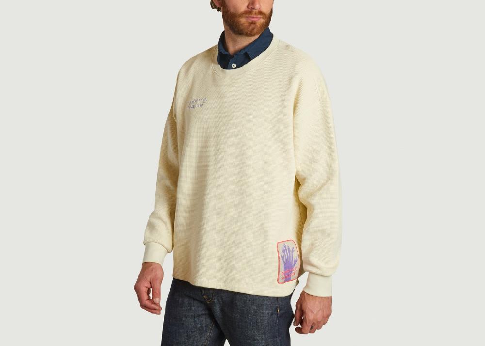 L'exception Sweat Waffle Ecru Reception Clothing