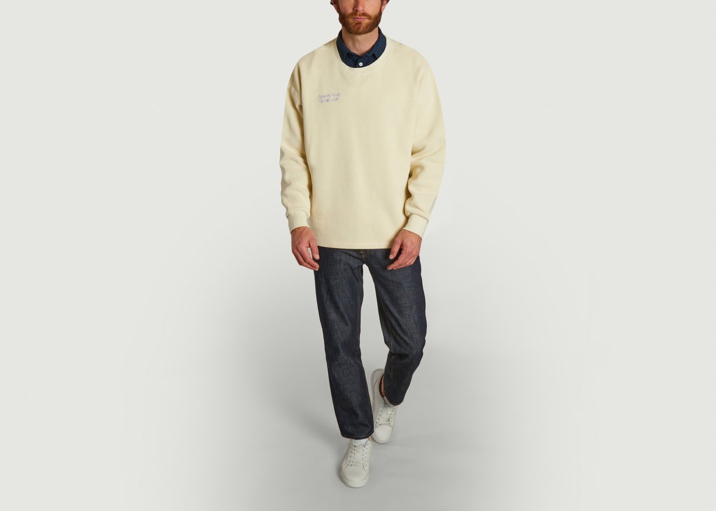 L'exception Sweat Waffle Ecru Reception Clothing