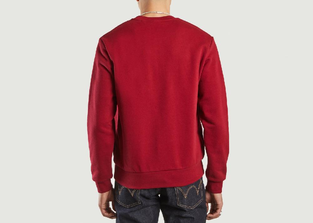 L'exception Sweatshirt à Col Rond Bordeaux Lacoste