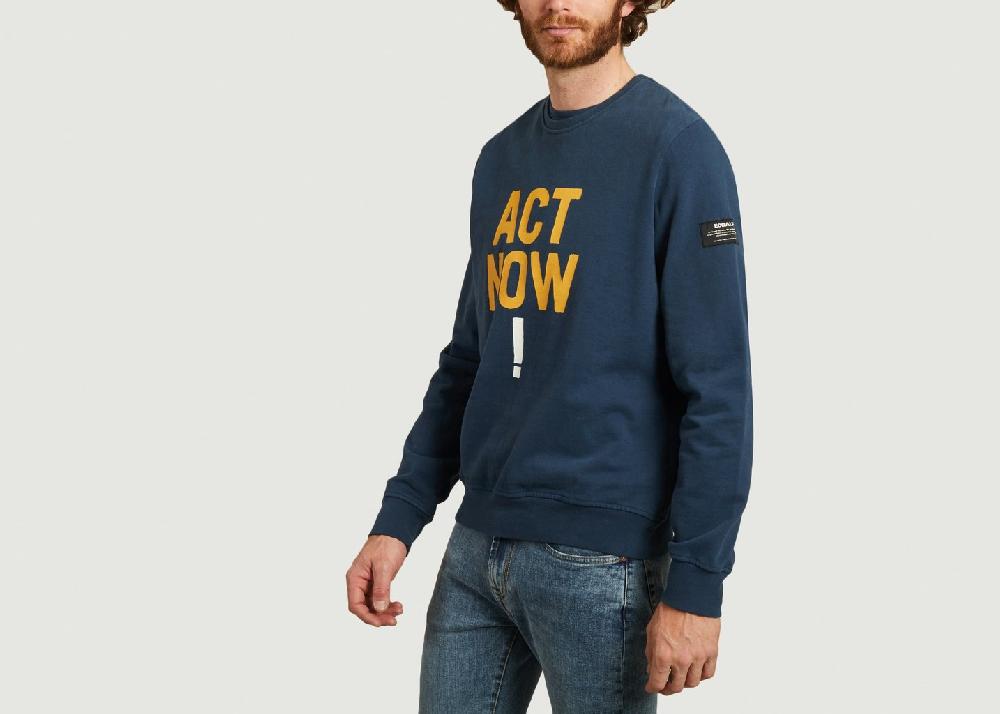 L'exception Sweatshirt Altamira Bleu Marine Ecoalf