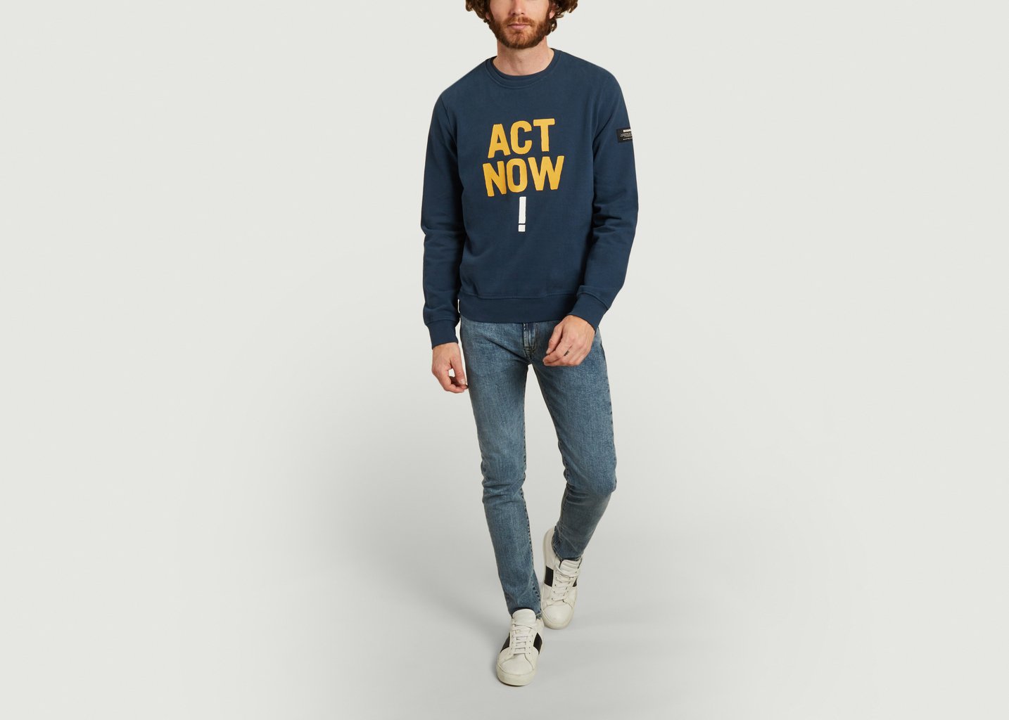 L'exception Sweatshirt Altamira Bleu Marine Ecoalf