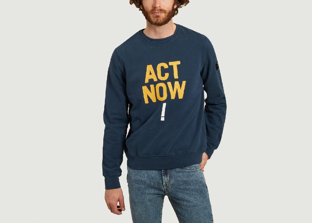 l'exception Sweatshirt Altamira Bleu Marine Ecoalf
