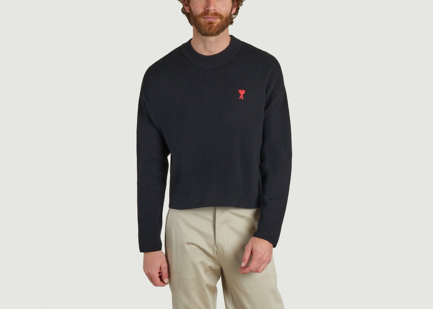 L'exception Sweatshirt Ami De Coeur Noir AMI Paris