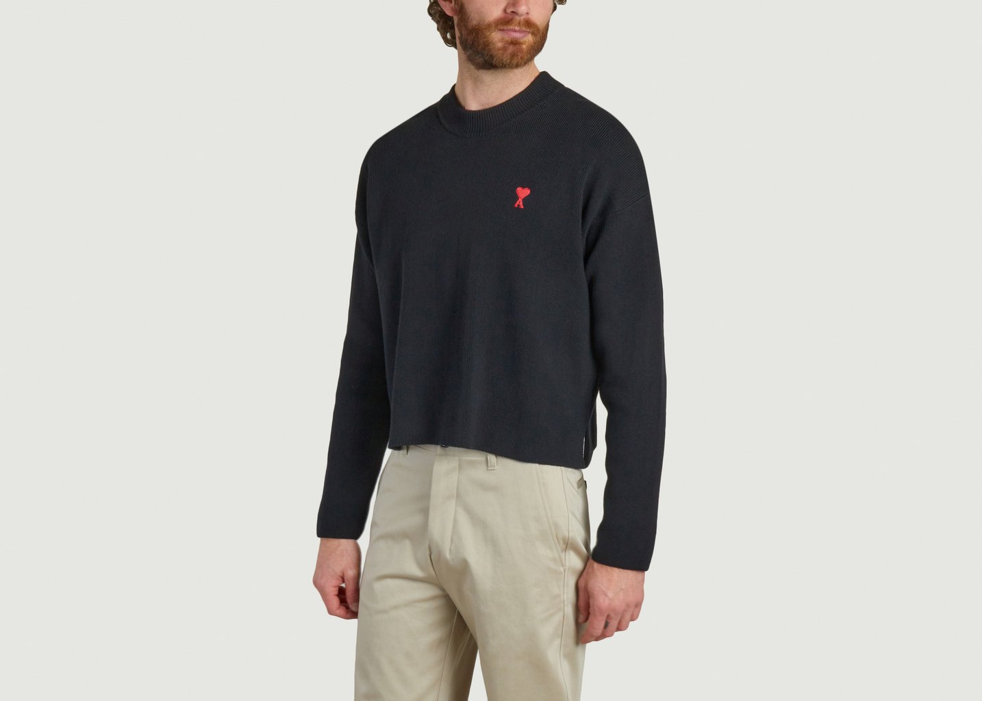 L'exception Sweatshirt Ami De Coeur Noir AMI Paris