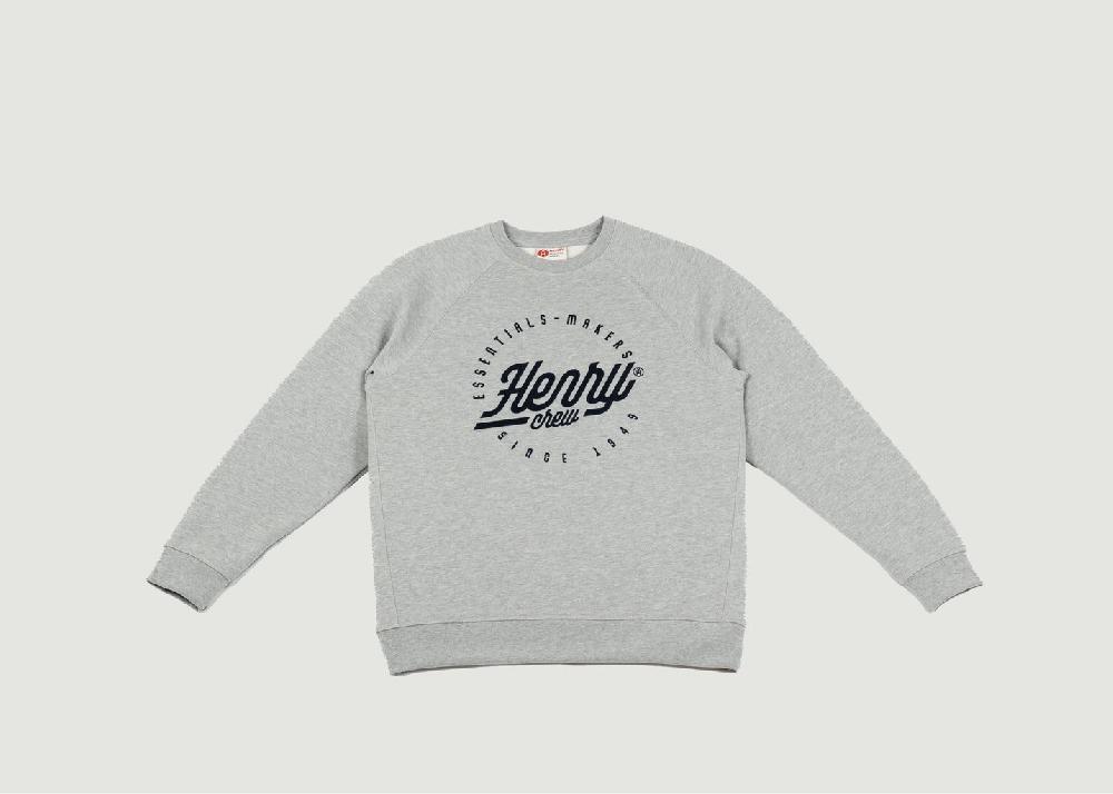 l'exception Sweatshirt Crew Neck Gris Henry Paris