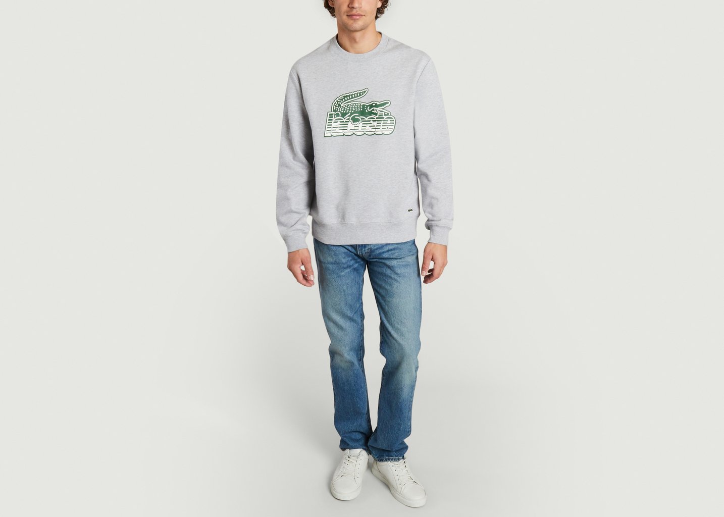 L'exception Sweatshirt En Molleton Gris Lacoste