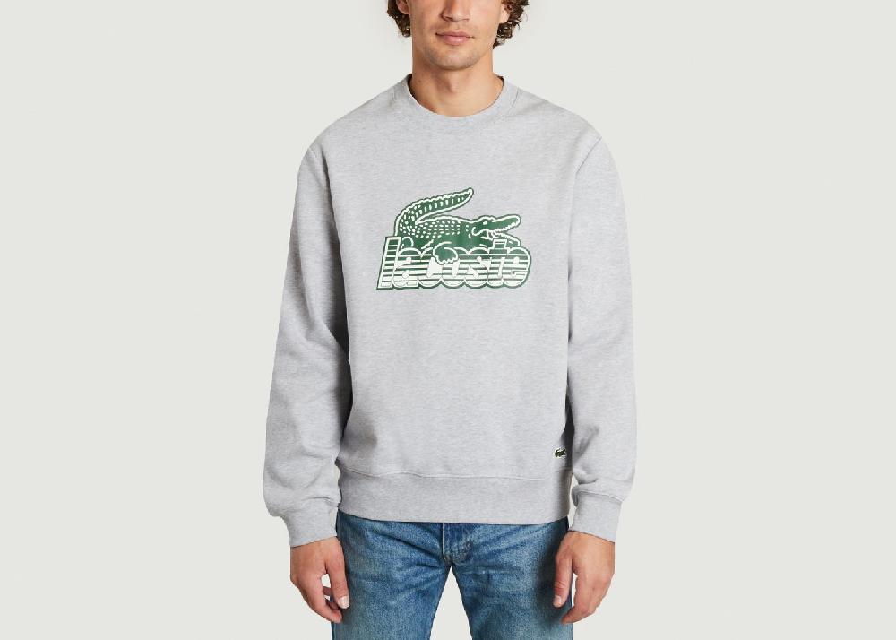 l'exception Sweatshirt en molleton Gris Lacoste