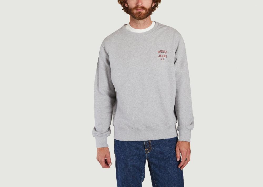 l'exception Sweatshirt Frasse Gris Nudie Jeans