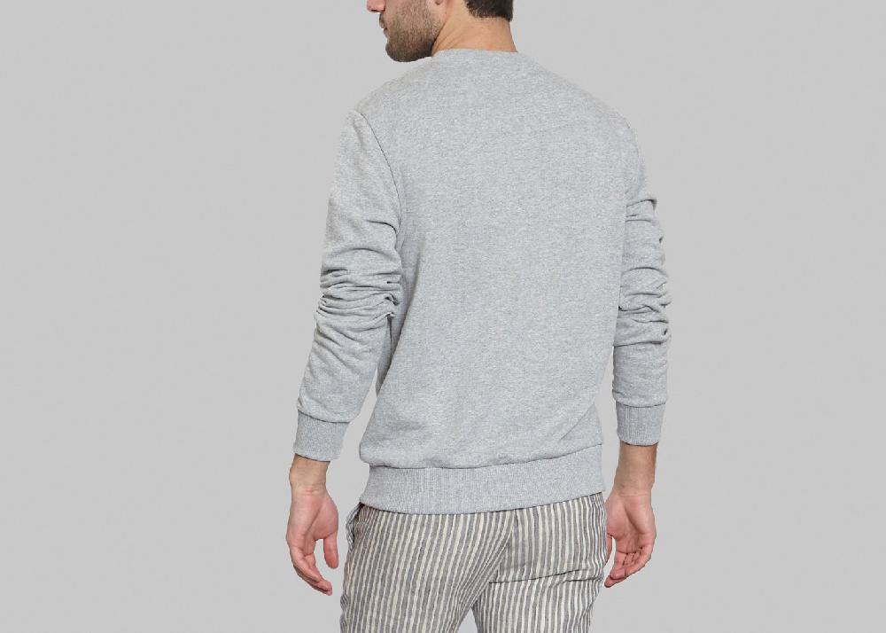 L'exception Sweatshirt Griffe Gris Ly Adams