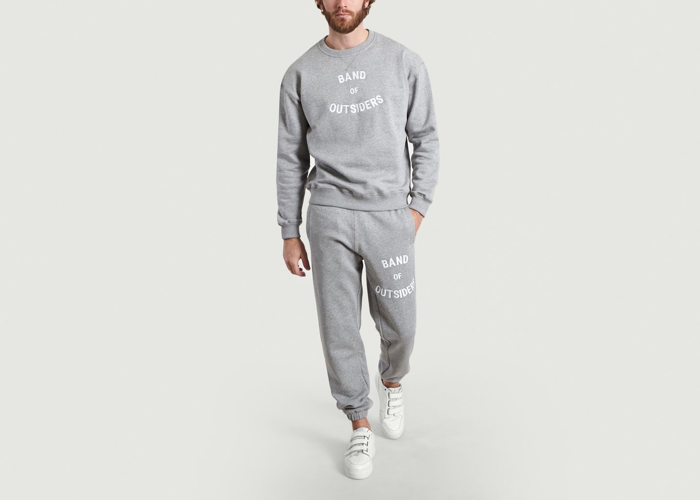 L'exception Sweatshirt Logo Gris Band Of Outsiders