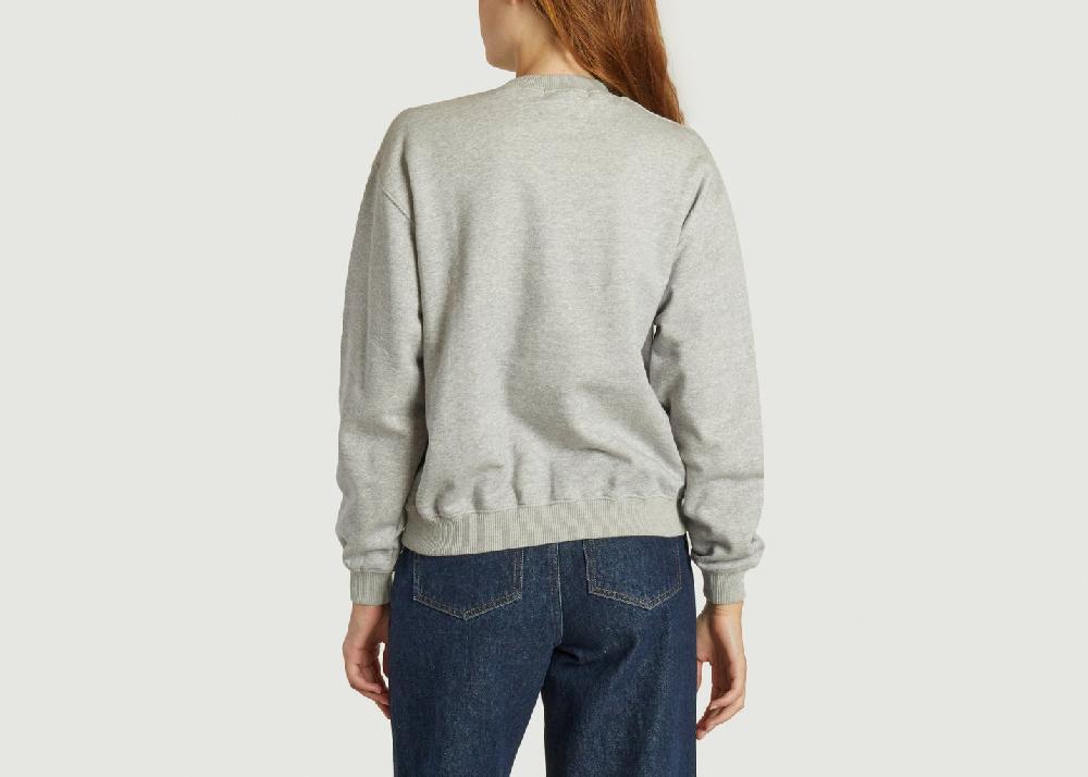 L'exception Sweatshirt Louis Cat Gris Roseanna