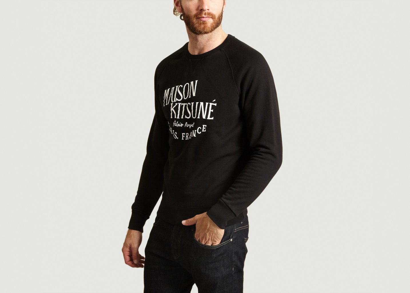 L'exception Sweatshirt MK Noir Maison Kitsuné