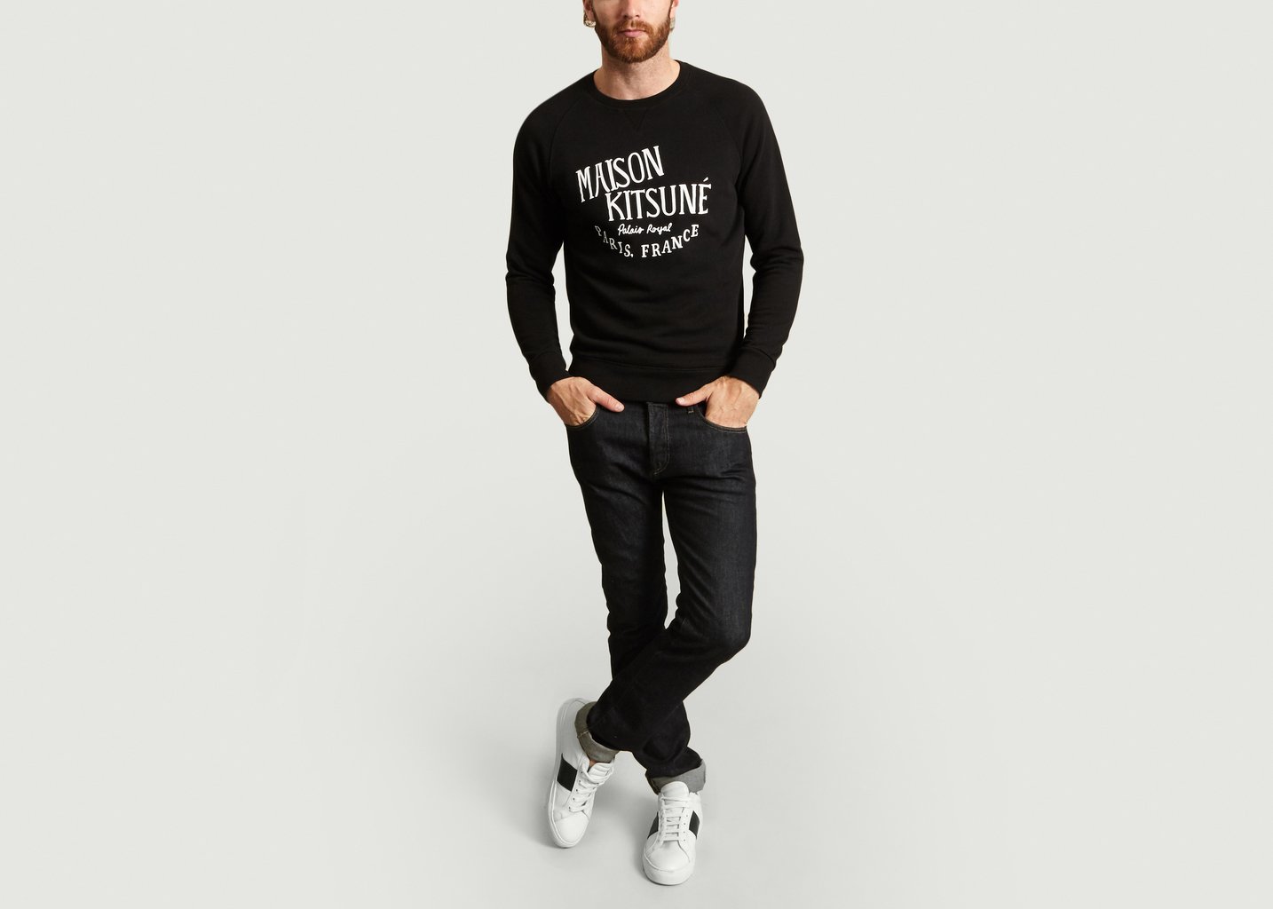 L'exception Sweatshirt MK Noir Maison Kitsuné