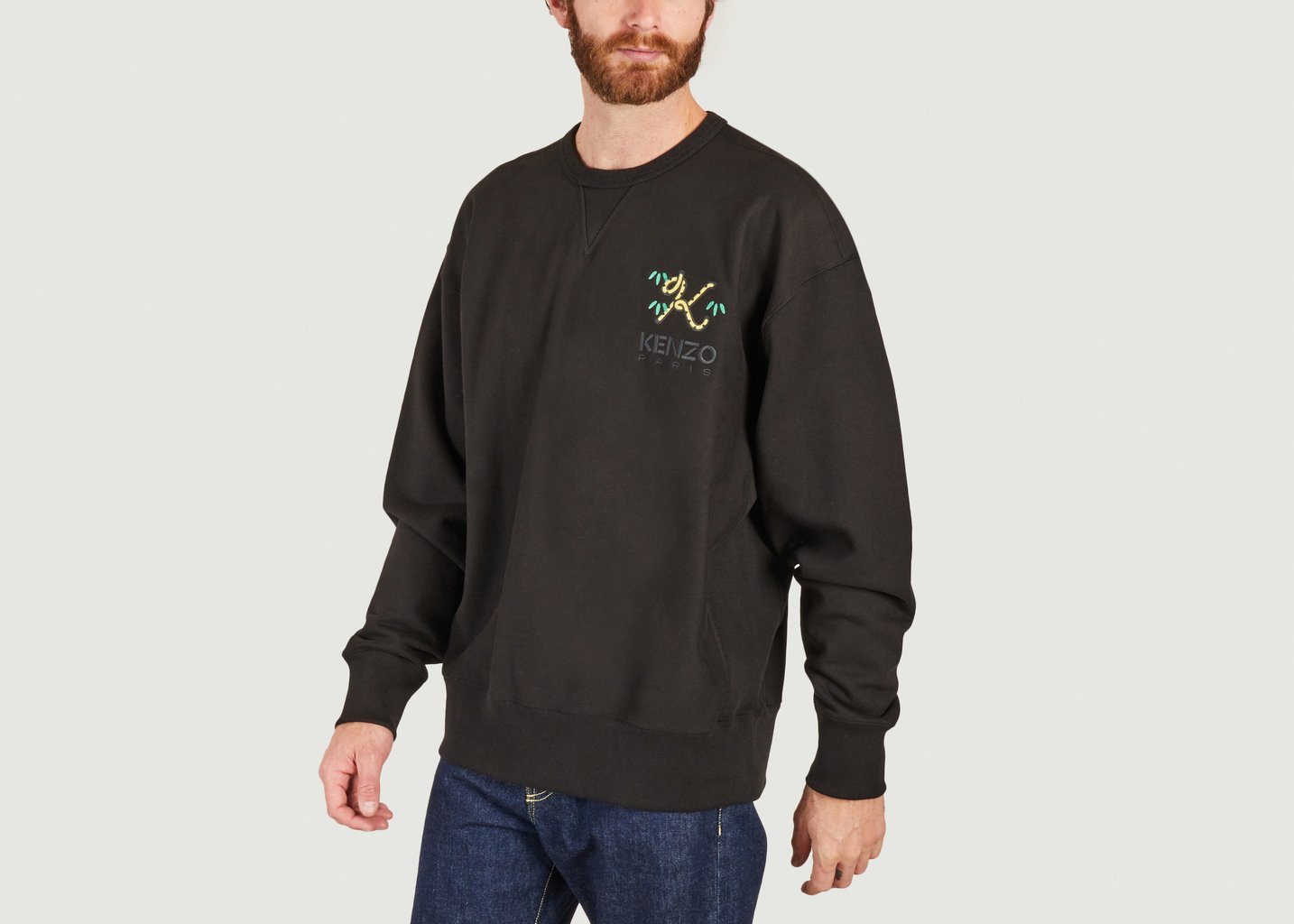 L'exception Sweatshirt Oversize Noir Kenzo