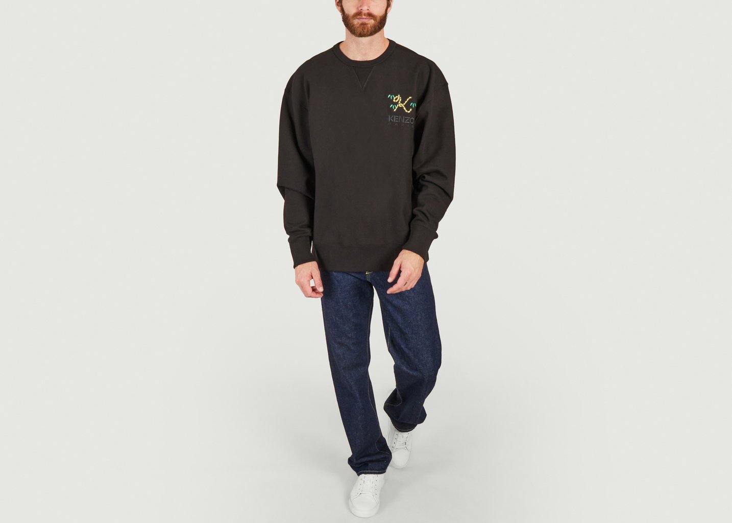 L'exception Sweatshirt Oversize Noir Kenzo