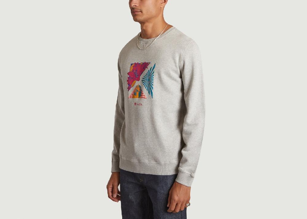 L'exception Sweatshirt Tropical Gris Léger Kulte