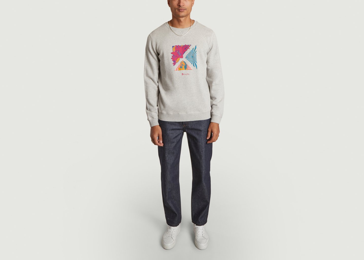 L'exception Sweatshirt Tropical Gris Léger Kulte