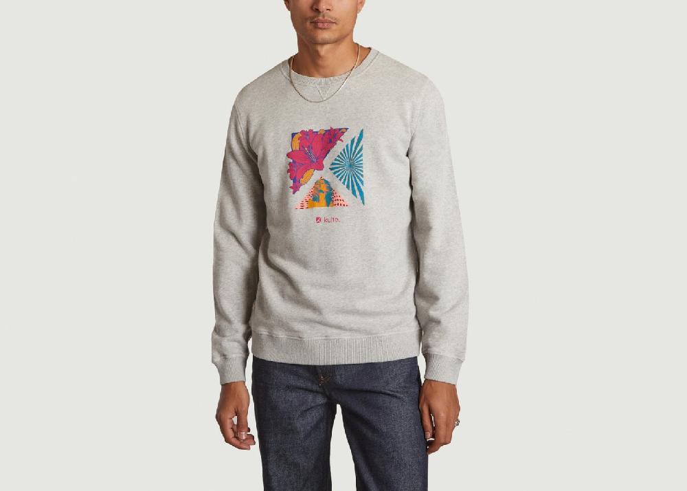 l'exception Sweatshirt Tropical Gris Léger Kulte