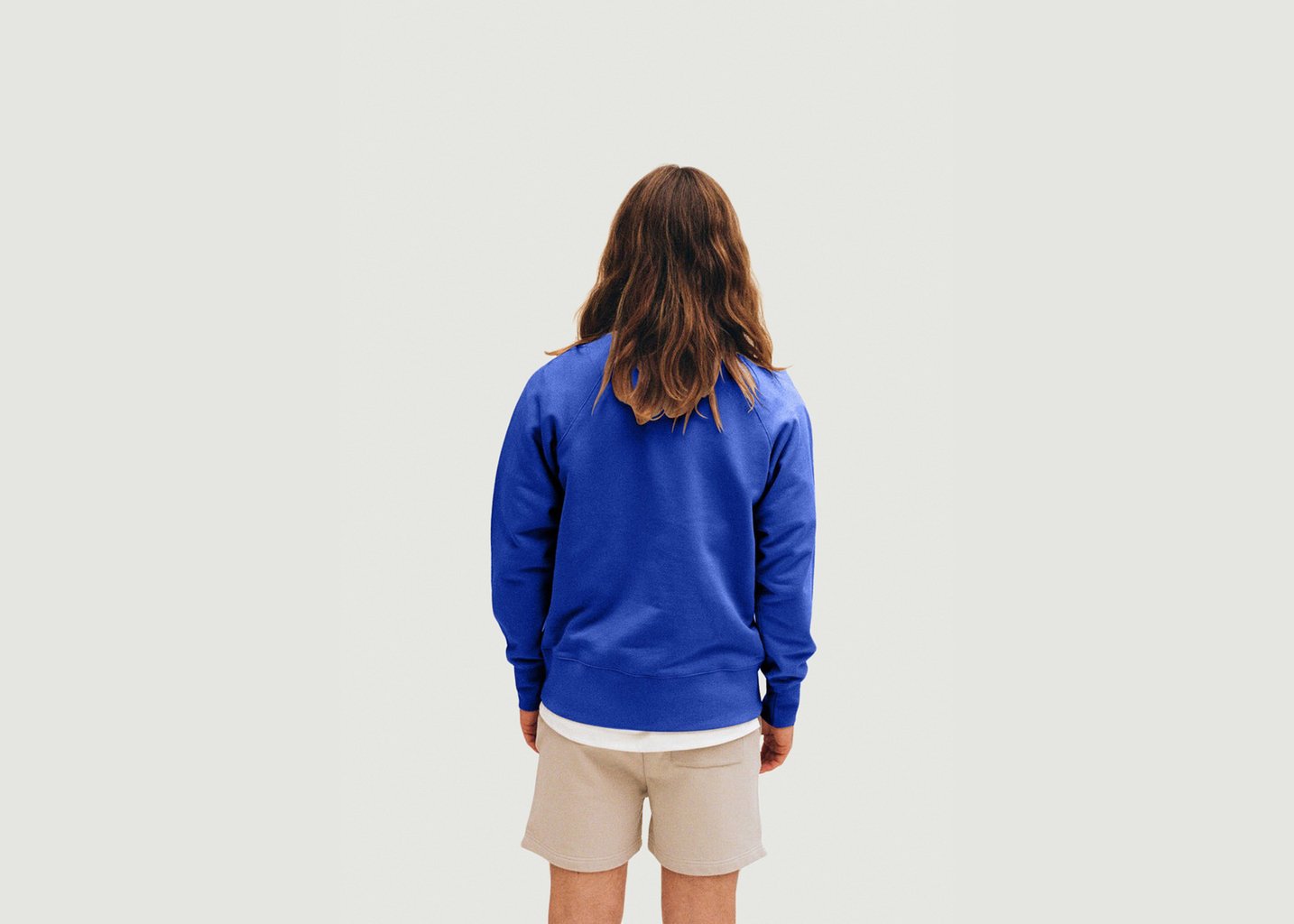 L'exception Sweatshirt Uni Bleu Verlan