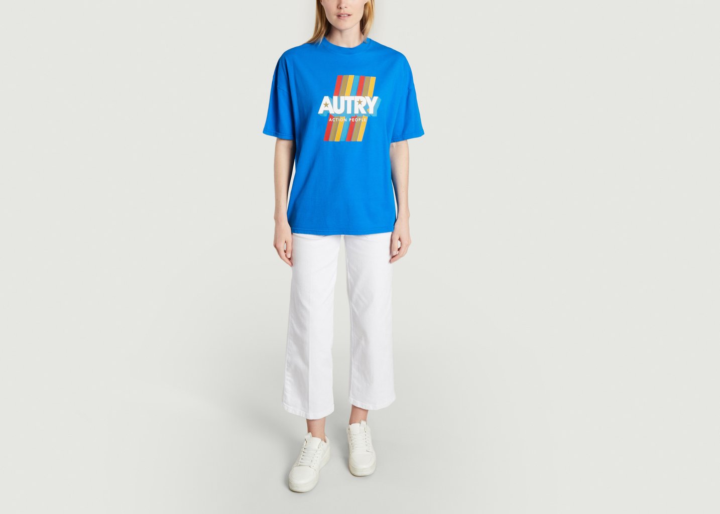 L'exception T Shirt Aerobic Bleu AUTRY