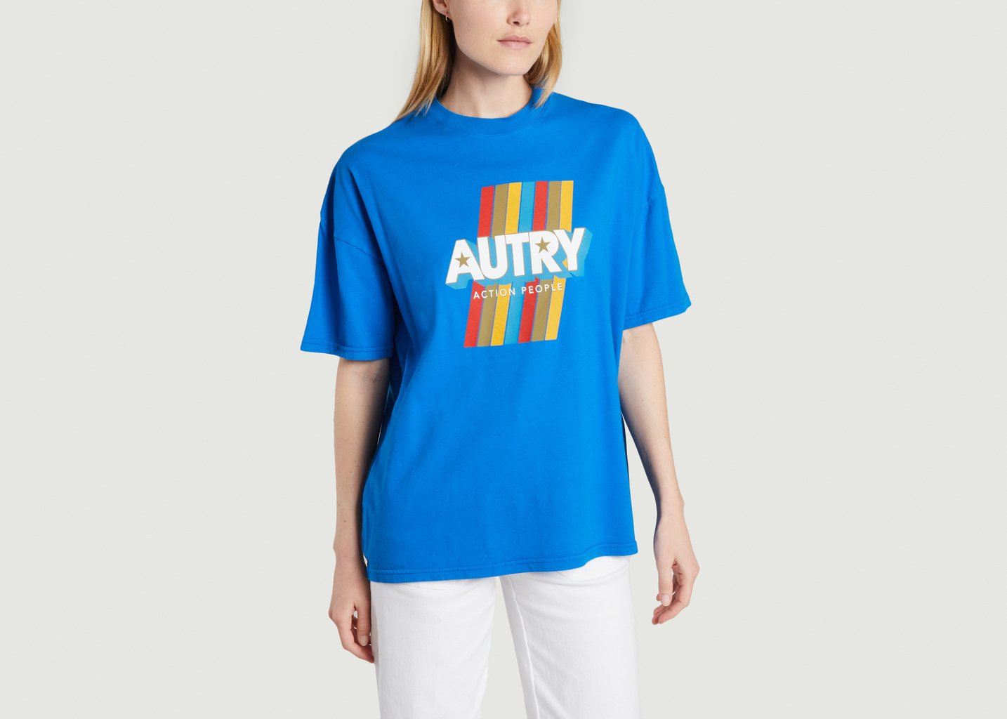 l'exception T shirt Aerobic Bleu AUTRY
