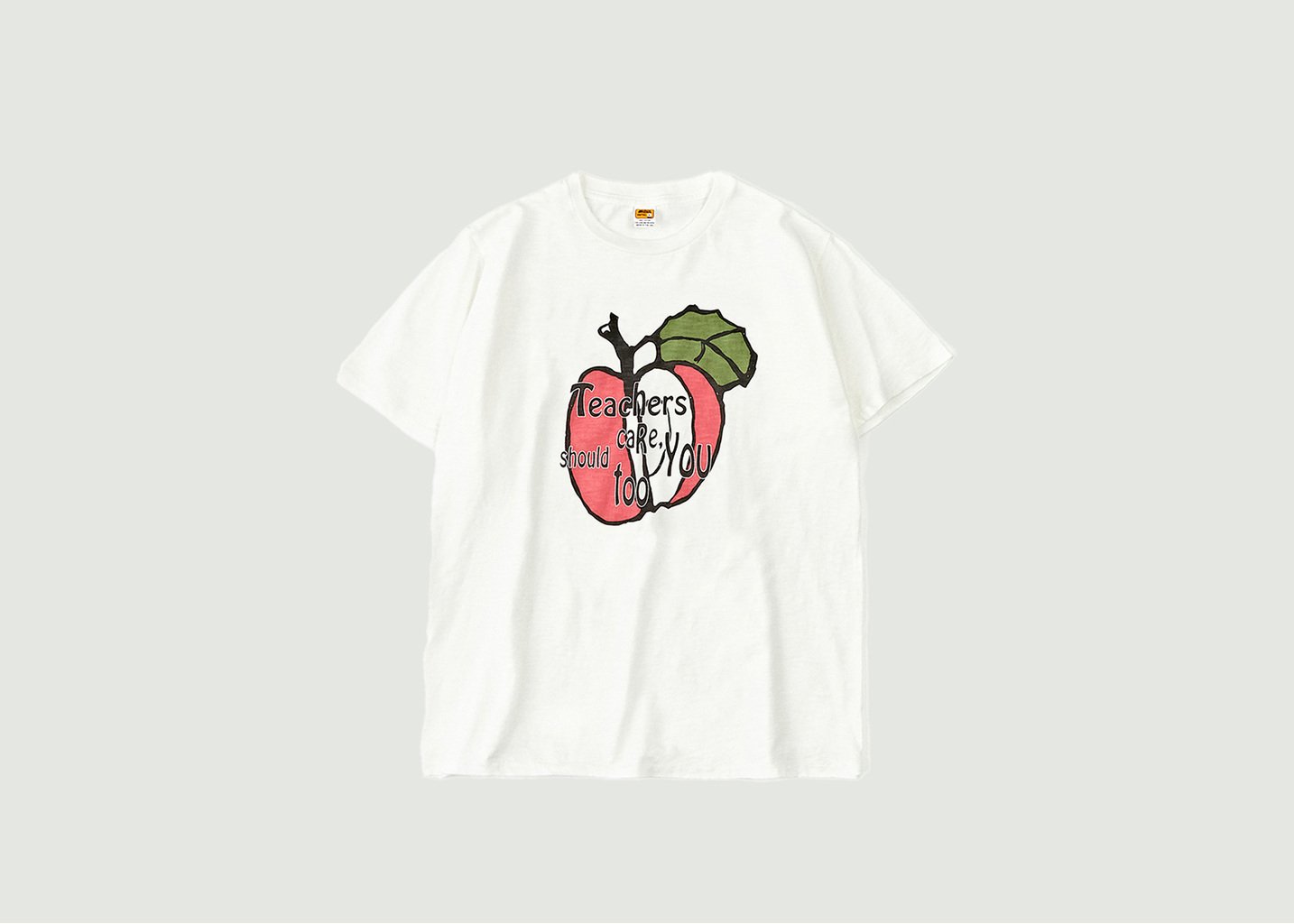 l'exception T shirt Apple Blanc Velva Sheen
