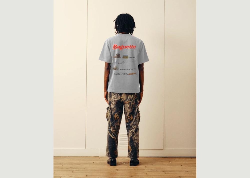 L'exception T Shirt Baguette Gris Verlan