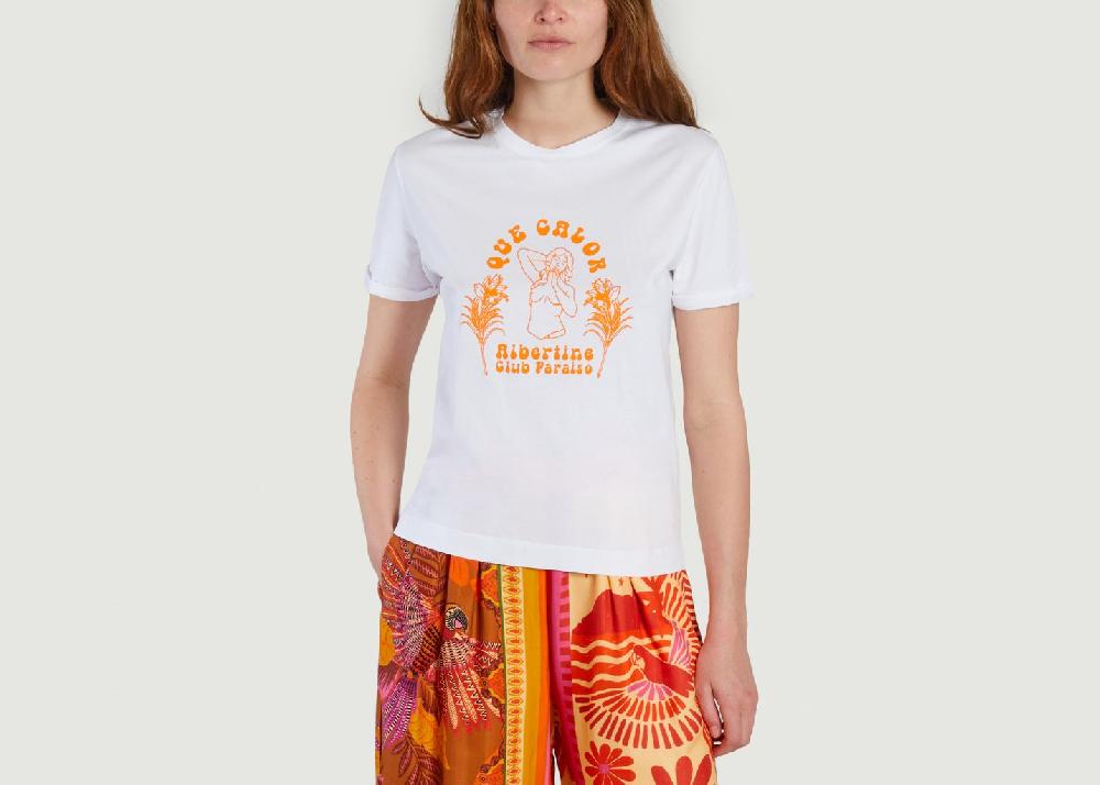 l'exception T shirt Bahia Blanc Albertine