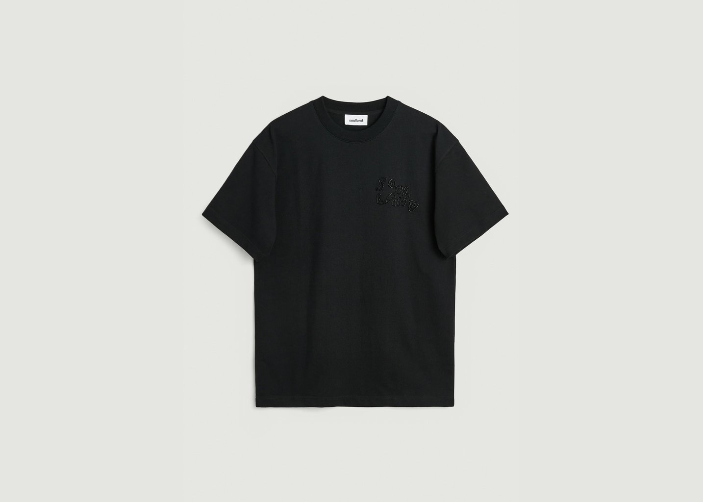 l'exception T shirt Beaded Noir soulland