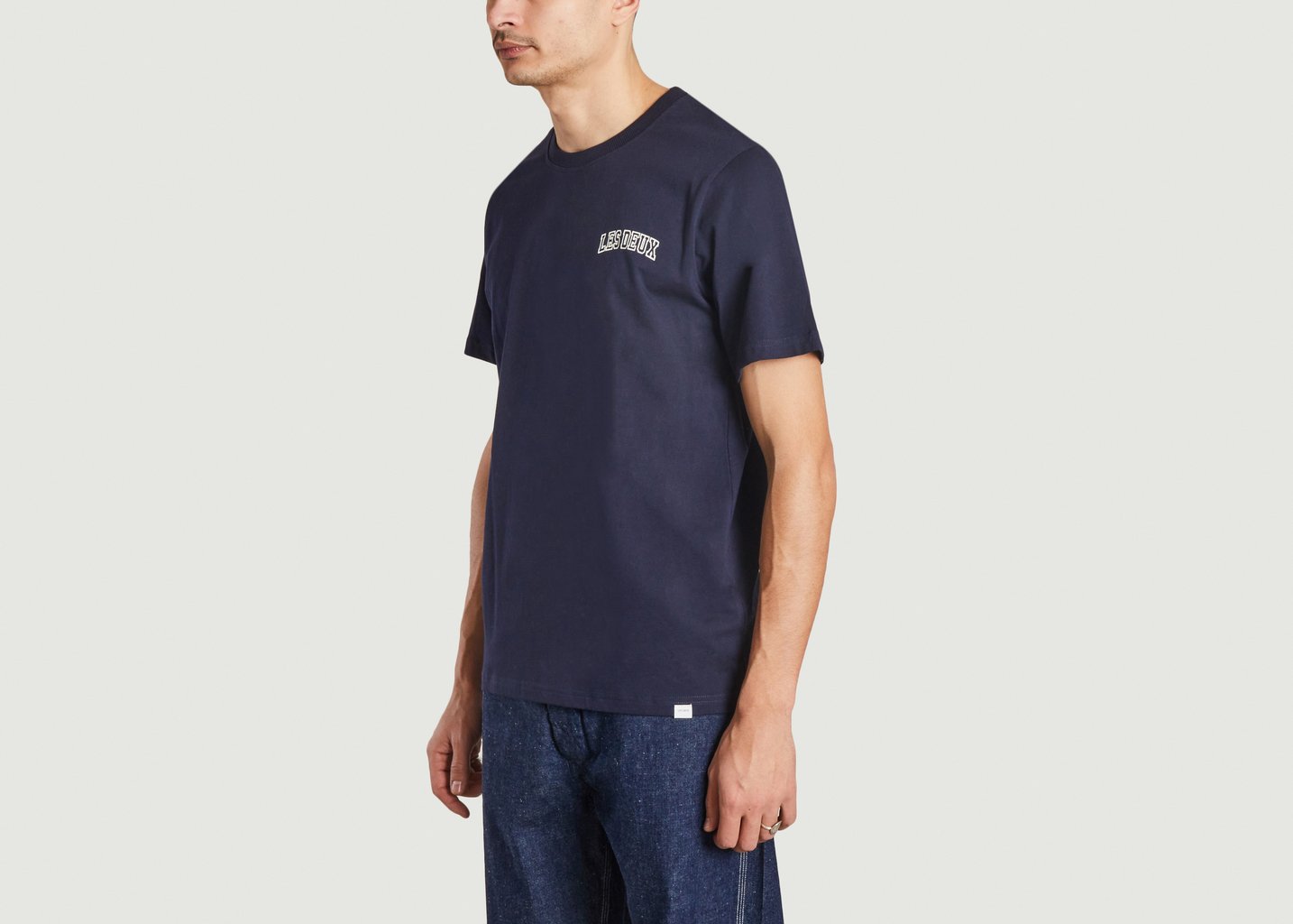 L'exception T Shirt Blake Bleu Marine Les Deux