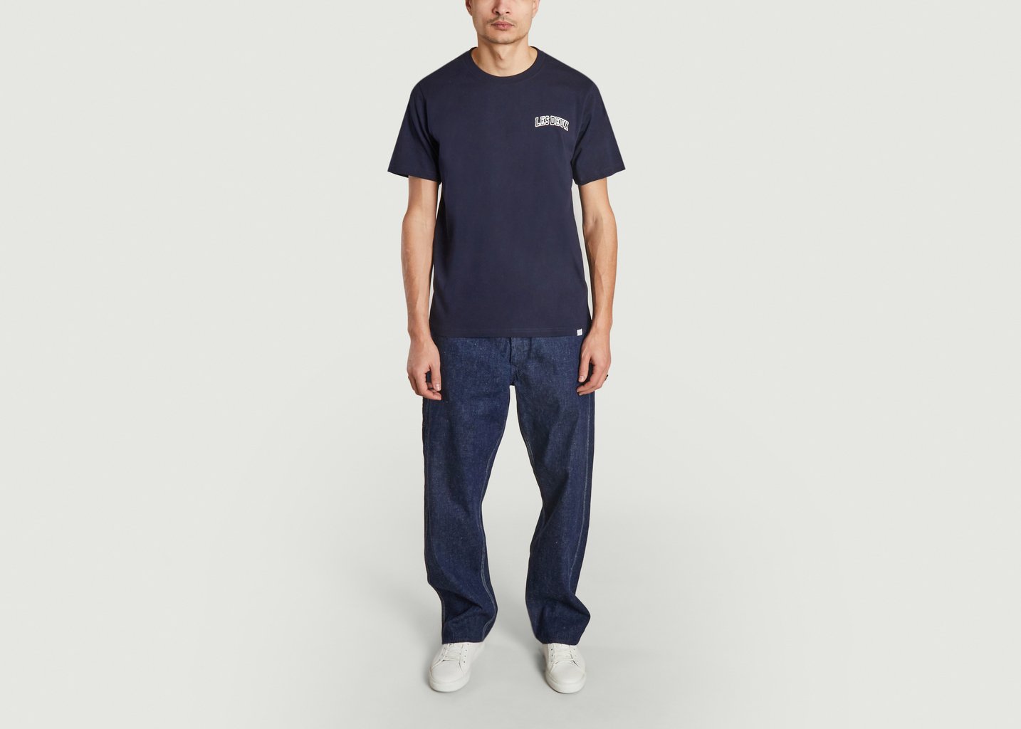 L'exception T Shirt Blake Bleu Marine Les Deux